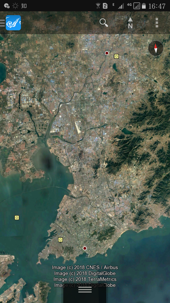青岛市区地形图图片