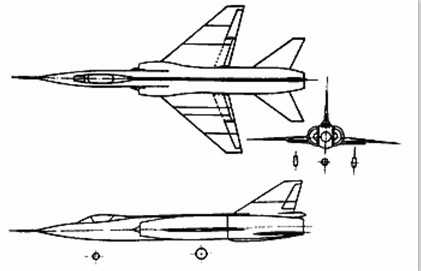 (这是113的三视图,激波锥进气道设计是不是有点髪国人的感觉)