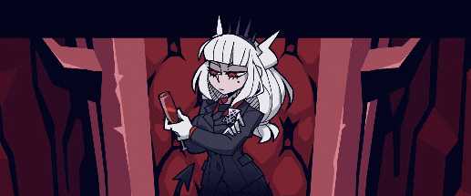 举个例子,地狱ceo路西法是《helltaker》人气最高(同人图最多)的缴