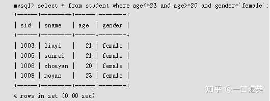 如何在 Mysql 数据库进行单表查询？ 知乎