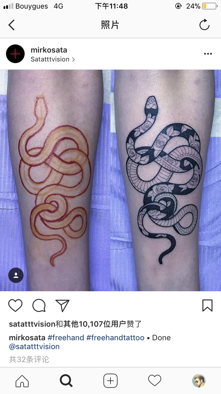 蛇纹身 纹身师三不纹 最凶的纹身