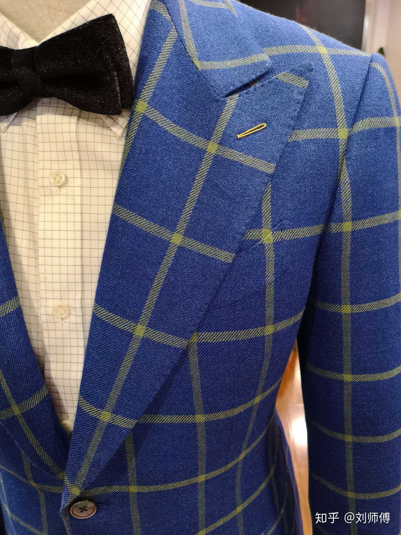 手工全麻衬西服