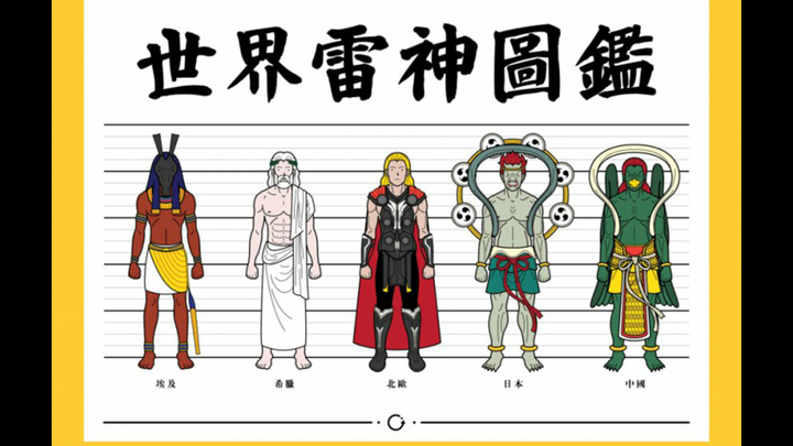 你看看日本的雷神形象(建御雷神)就是这样的.