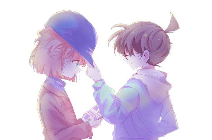 有没有柯南和灰原哀的情侣头像