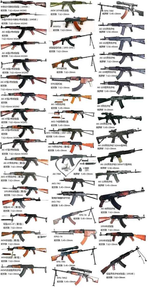 世界上所有的枪排名图片
