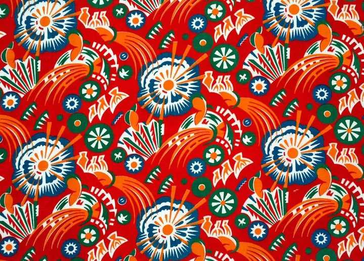 网上流传的苏联花布的式样