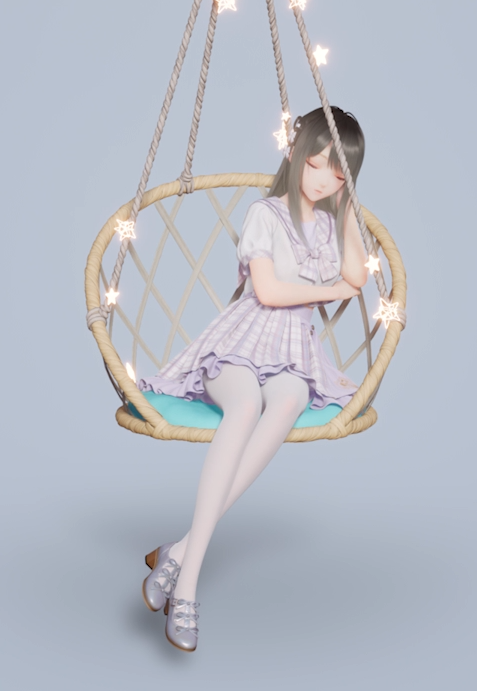 的想法: 好久没用米哈游的人工桌面,才发现给鹿鸣新加了一套白丝jk