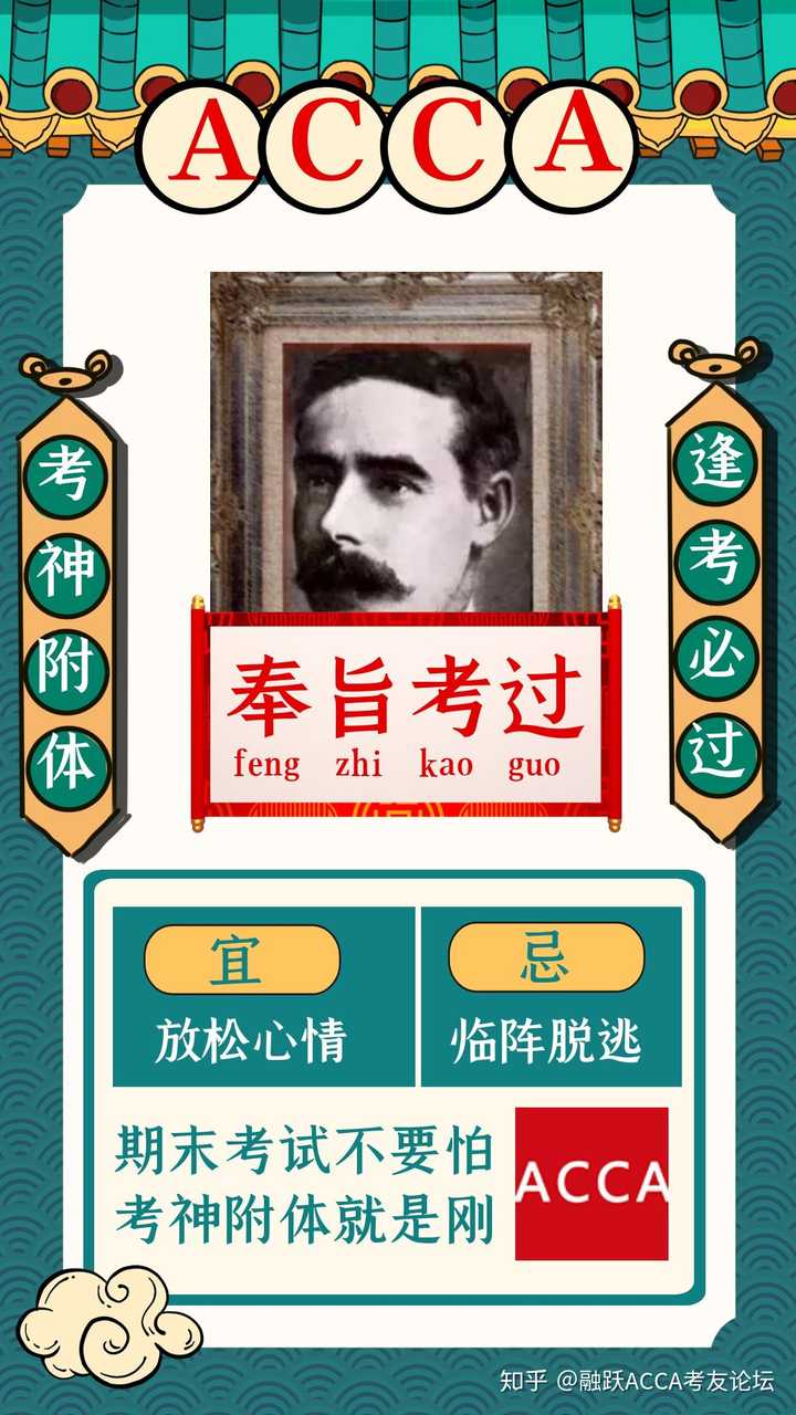 明天acca考试,你有什么想说的吗?
