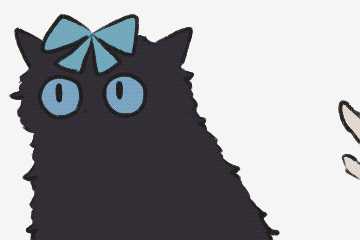 网络上面头戴蓝色蝴蝶结的黑猫表情包是谁呀? - 知乎