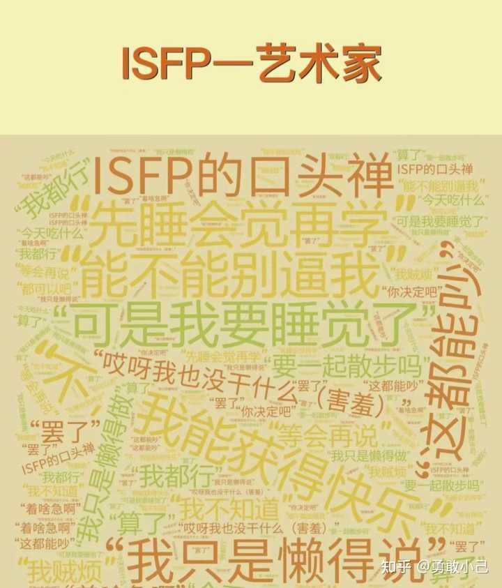 ISFP型人格是什么样的? - 知乎