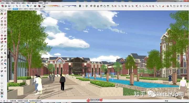 sketchup 不渲染如何能做出競賽風格的高大上效果圖?