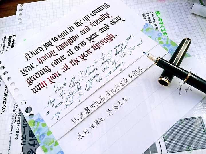 How to use fountain pen for calligraphy