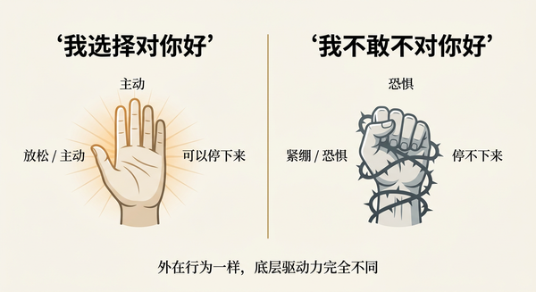 “会提供情绪价值”和“讨好型人格”的本质区别是什么？边界在哪里？