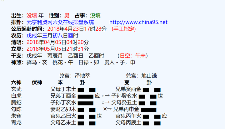 泽地萃变地山谦,如图所示.