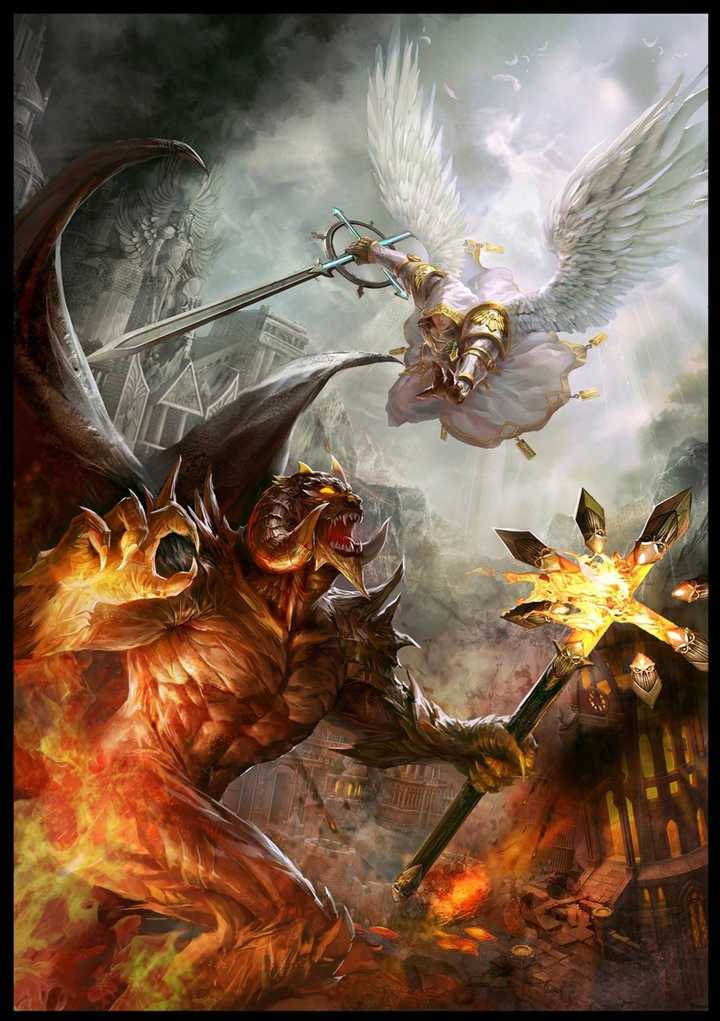 神(天使)和鬼(魔鬼)放在一起对比,应该是什么样子?