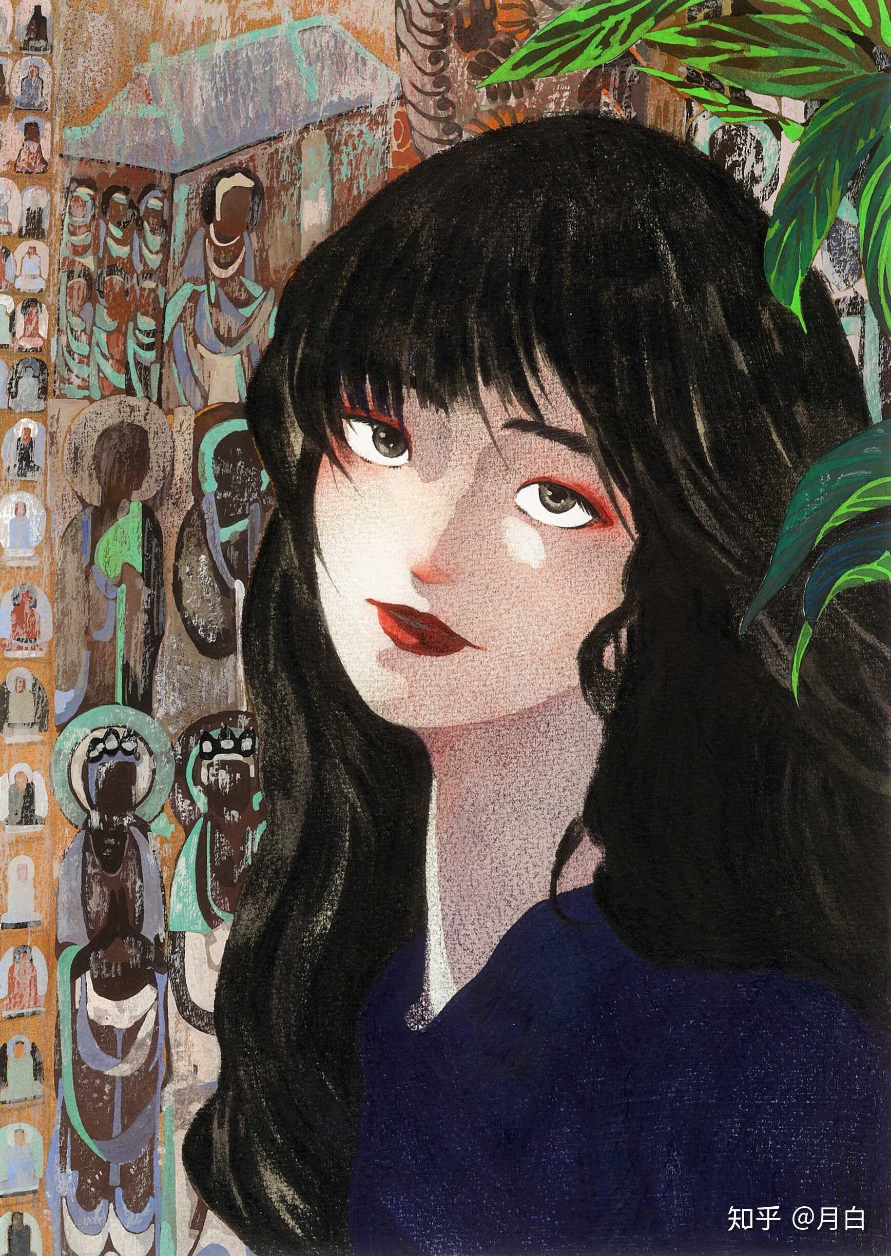 月白 的想法: #自由手绘# 前几天画的 - 知乎