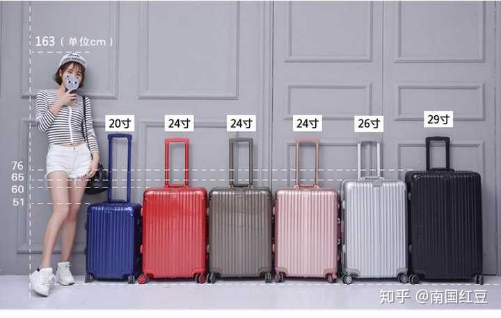 22寸24寸行李箱对比图片