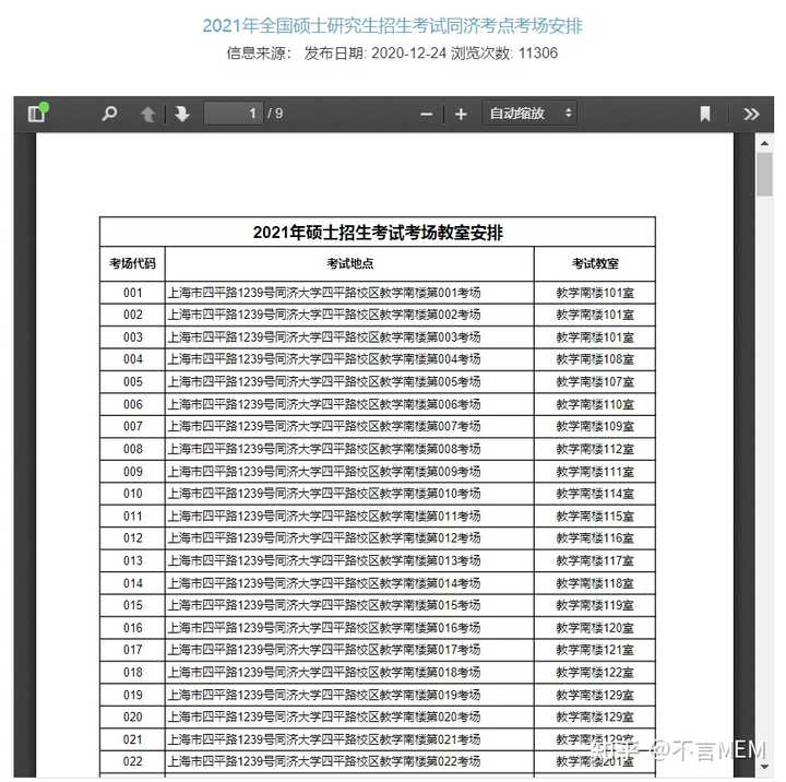 请问考研的考场是怎么安排的? - 知乎