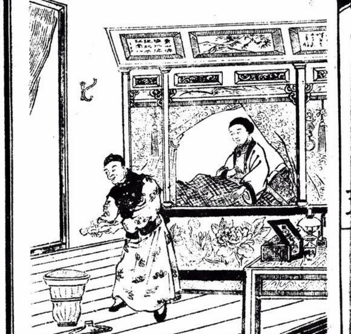 旧社会有溺女婴风潮,图为善书《拯婴痛言》中的溺婴场景