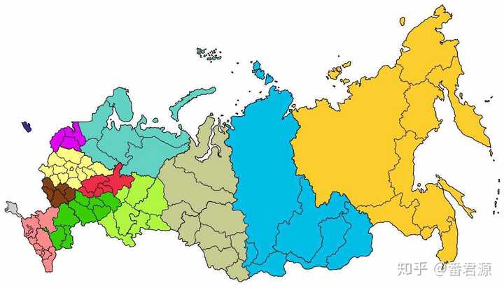 俄罗斯12个经济区地图图片