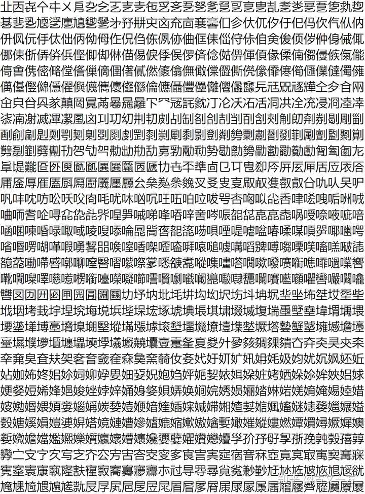 汉字总数有多少 知乎