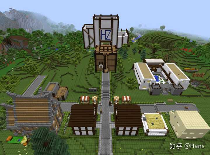 在minecraft中如何合理规划一个大型城镇 知乎