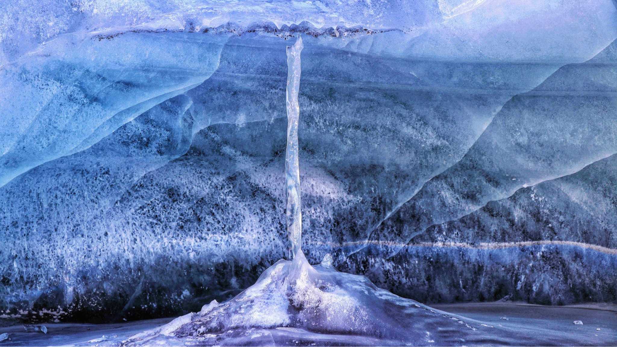 朗秋冰川图片