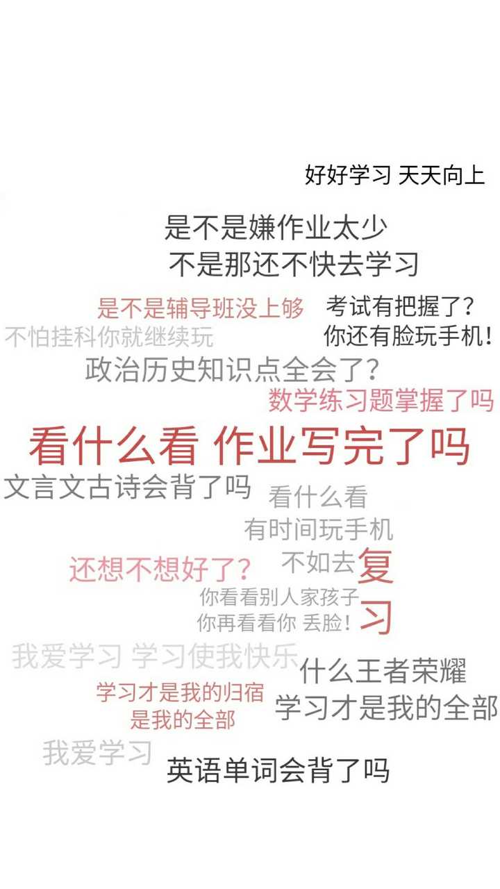 有没有督促自己好好学习的壁纸 知乎