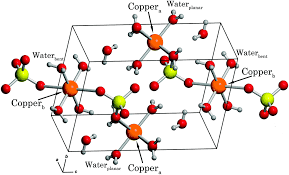 硫酸铜晶体结构图片