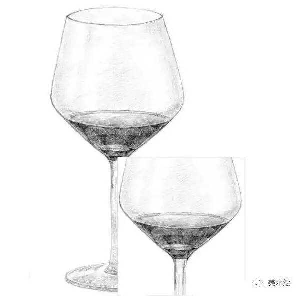 高脚杯透视怎么画?