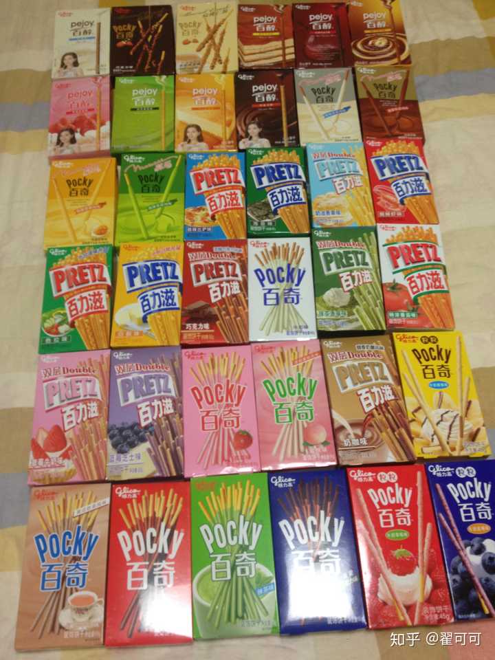 百奇(pocky)饼干有多少种口味?