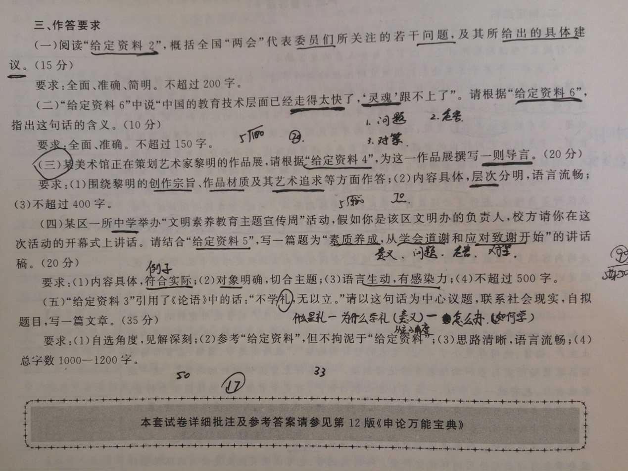 申论 立意列大纲 申论 立意列大纲