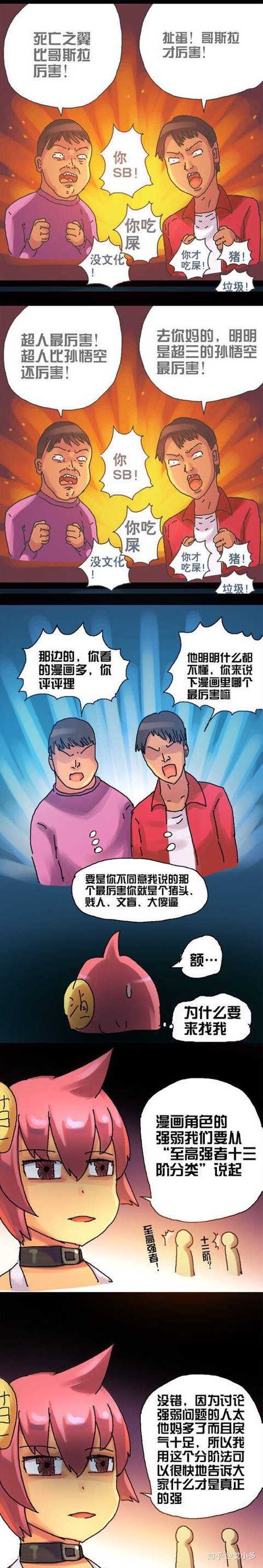 其实,超级英雄有评判标准,叫"至高强者十三阶分类",请看孙渣老师的