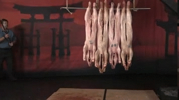 戏剧影视文学 油管上有个拿中国刀日本刀把一排猪腰斩的视频,视频还