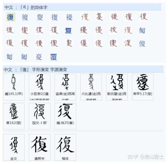 复的部首是什么? - 知乎