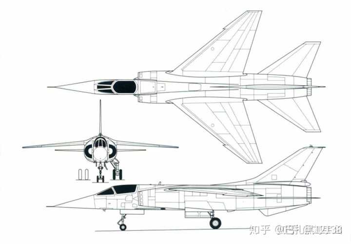 歼11战斗机三视图图片