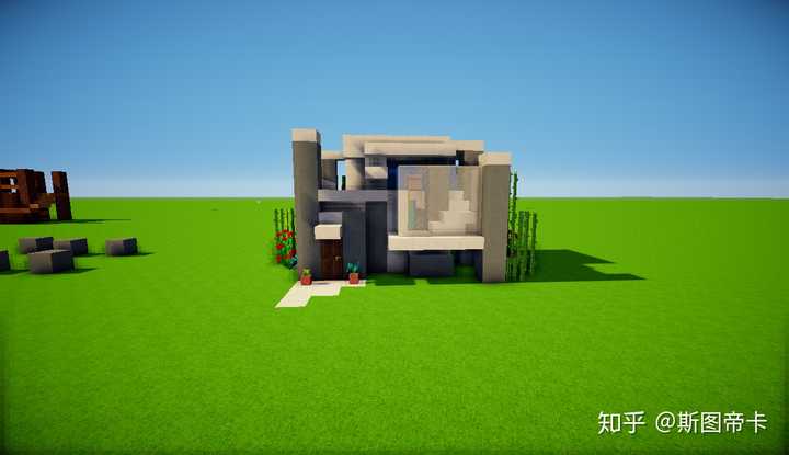 如何在minecraft 里建筑漂亮的现代别墅 知乎