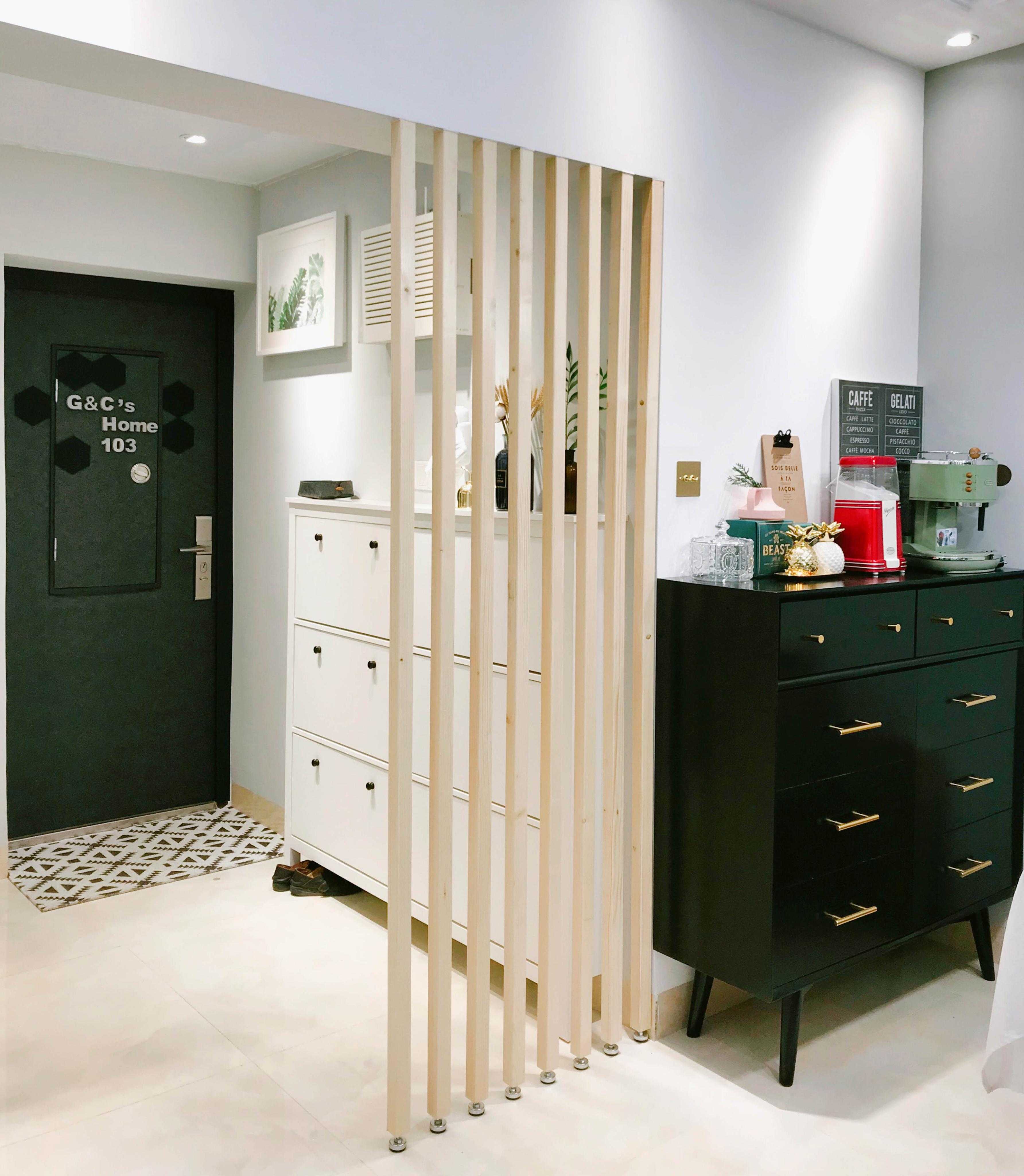 分享一种木条隔断.