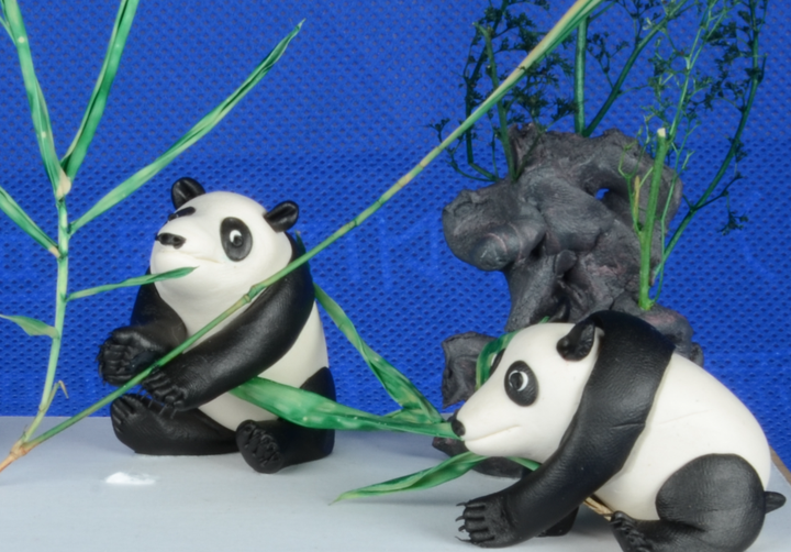 面塑熊猫:给你个眼神,自己体会