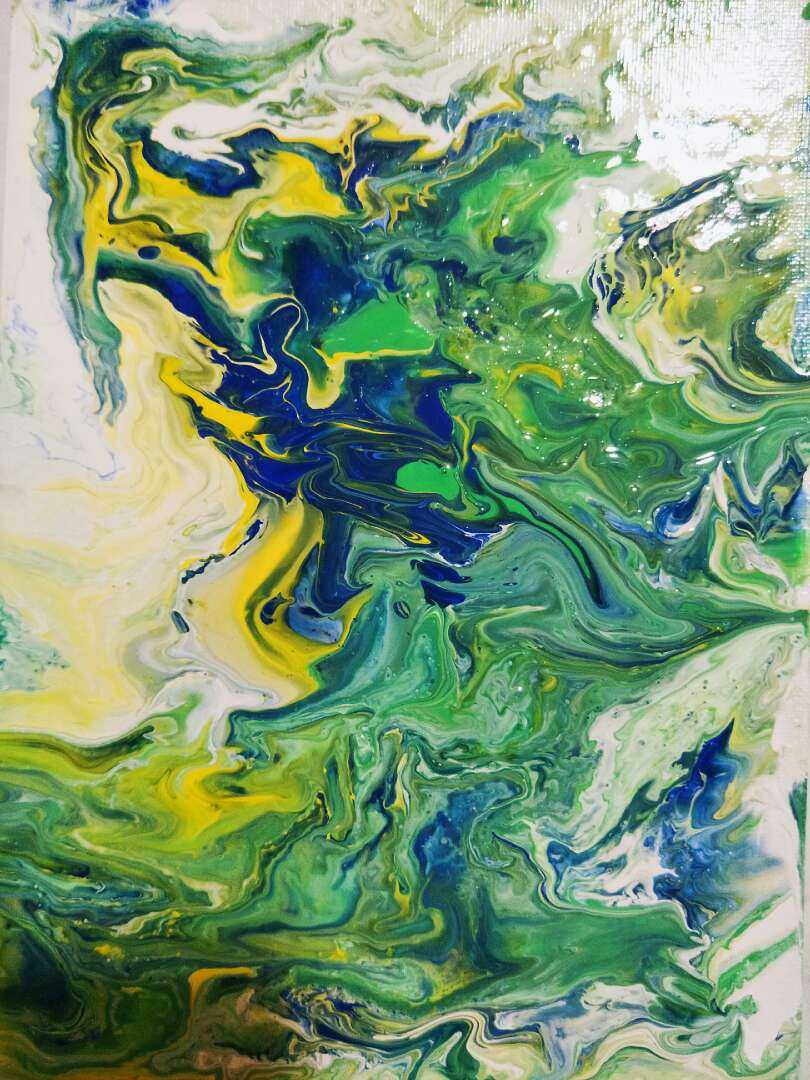 最近听说流体画火了.划水这么久是时候来诈尸一下