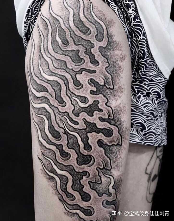 火焰主题.龙主题.花臂花.樱花.富贵牡丹蛇盘身.水浪单一主题表现方式.