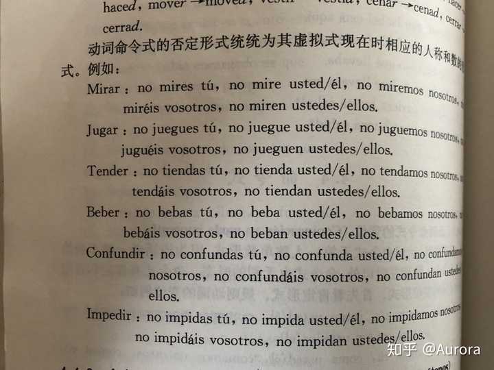 西班牙语否定命令式变位 西班牙语命令式变位表 西班牙语肯定命令式变位