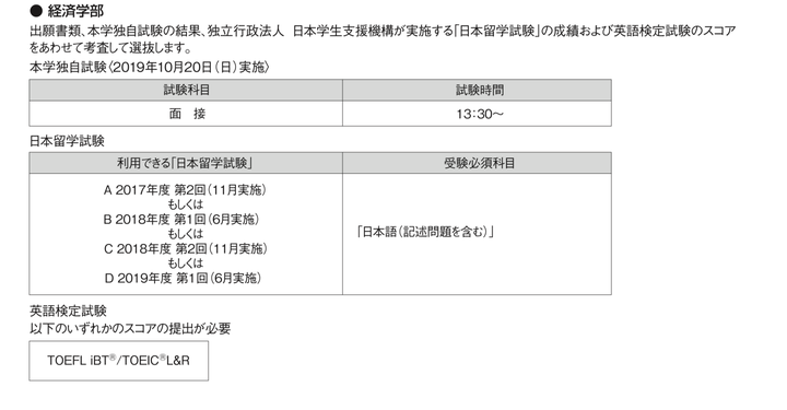 日本哪些大学可以留考只考日语 知乎