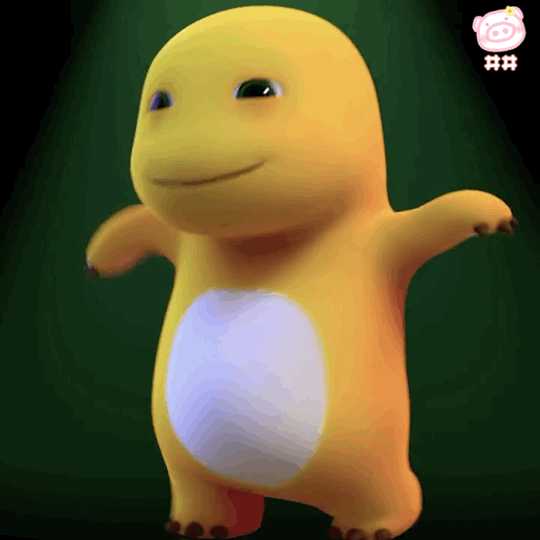 这个黄色小恐龙表情包叫什么?