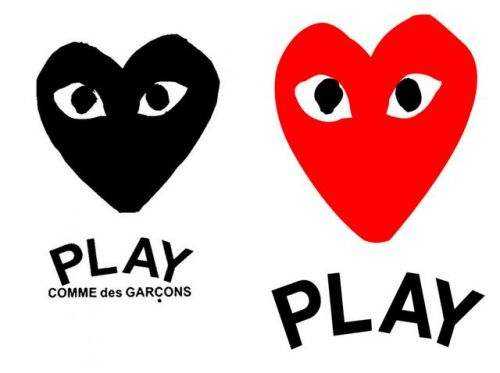 还有著名潮牌"川久保玲"的爱心logo