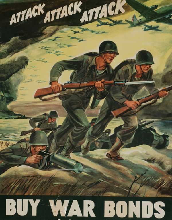 进攻" "买战争债券吧!