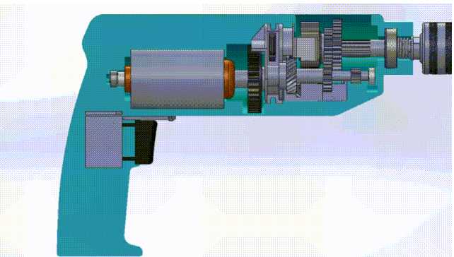 手电钻电机原理图图片