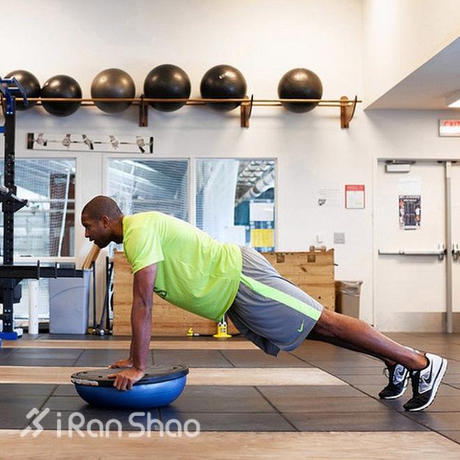 训练你玩个bosu球吧