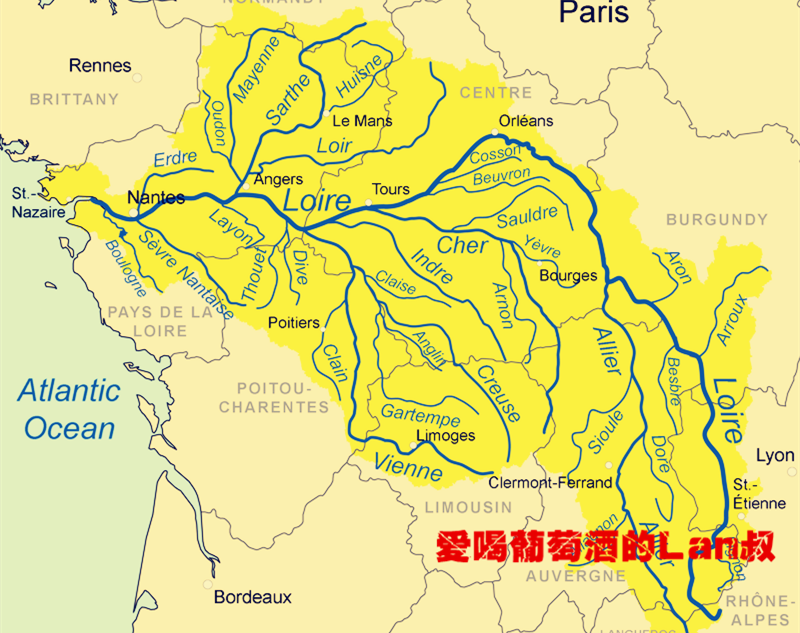 法国分布最广的葡萄酒产区747474 卢瓦尔河谷(vallée de la