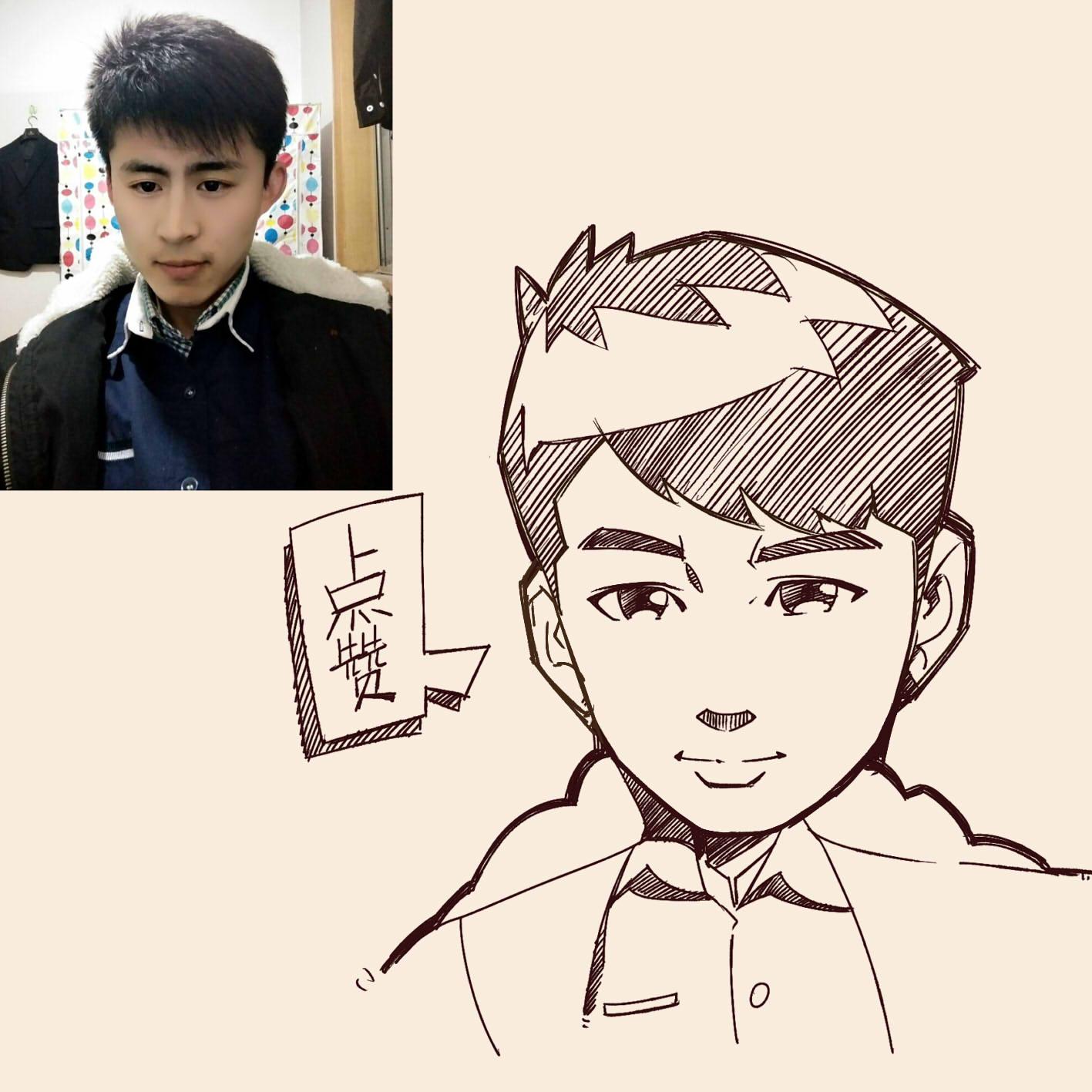 这种真人简笔画怎么学